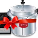 Lifelong Llcmb13 1400 W Induction Cooktop With Ib 3 Ltr Outer Lid Pressure Cooker(Pressure Cooker, Black, Grey, Llcmb13)