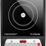 Longway Elite Plus Ic 2000 Watt Induction Cooktop With Auto Shut-Off & Over-Heat Protection With 8 Cooking Mode & Bis Approved | 1-Year Warranty | (Black, Push Button)