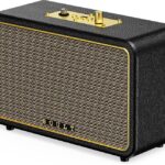 Boult Retroamp X60 Dual Drivers, 60W Power, 14H Battery, Classic Rugged Leather, 5.3V 60 W Bluetooth Home Audio Speaker(Royal Gold, Stereo Channel)