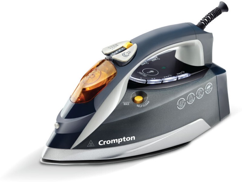 Crompton Fabriautotech Feather Touch Temperature Control 2200 W Steam Iron(Black)