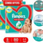 Pampers All-Round Protestation Anti-Rash Lotion With Aloe – S(80 Pieces)