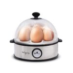 Wipro Vesta Electric Egg Boiler, 360 Watts, 3 Boiling Modes, Stainless Steel Body And Heating Plate, Boils Up To 7 Eggs At A Time, Automatic Shut Down, White, Standard (Vb021070)