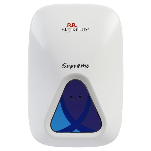 Rr Signature Supremo 3L Water Heater For Home | Instant Storage Geyser With Whirflow Technology | 100% Copper Heating Element | Rust & Shock Proof Body| 2 Yr Warranty On Product & 5 Year On Tank By Rr