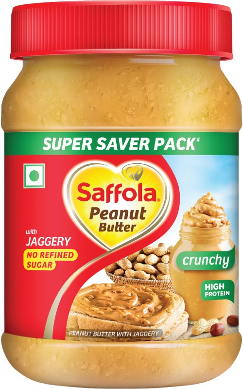 Saffola Peanut Butter With Jaggery, Crunchy, High Protein, No Refined Sugar 850 G