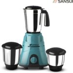 Sansui Plus 500 W Juicer Mixer Grinder(Allure Plus | 3 Jars | Black, Blue)