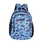 Amazon Basics Trendy And Spacious Truck Theme Kids Backpack | Comfortable Padding | 15 Inches (Blue)