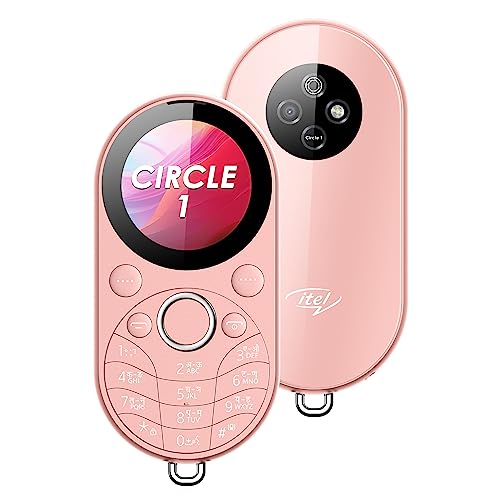 Itel Circle 1 | Unique Design With Round Screen Mobile Phone | 500Mah Battery | 1.32″ Display Bt Call | Rose Gold