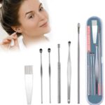 Jm Seller Ear Wax Cleaner Ear Cleaning Tools Kit Stick Set Spring Curette Earwax Remover(6 G, Set Of 6)