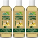 Cesaro Organics Organic Sesame Oil (Pure Cold Pressed Oil) For Hair, Body, Skin Care, Massage Hair Oil(300 Ml)