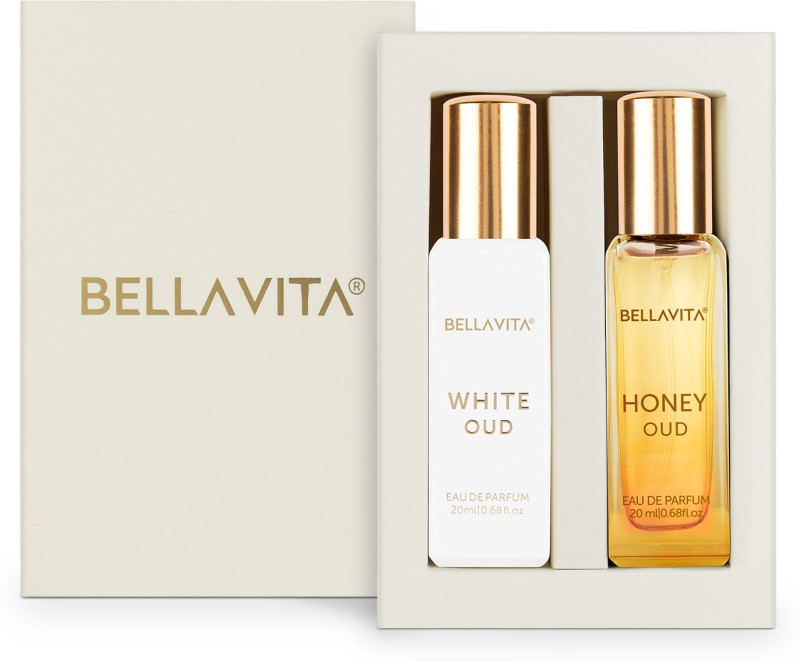 Bellavita White Oud Perfume & Honey Oud Perfume Combo|2X20Ml|With Citrus & Woody Notes| Eau De Parfum  –  40 Ml(For Men & Women)