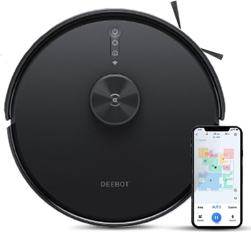 Ecovacs Y1 Pro Robotic Floor Cleaner (Wifi Connectivity, Google Assistant And Alexa)(Black)