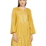 Biba Women Printed Straight Mix And Match(Festive Kurta19391E_Yellow_36)