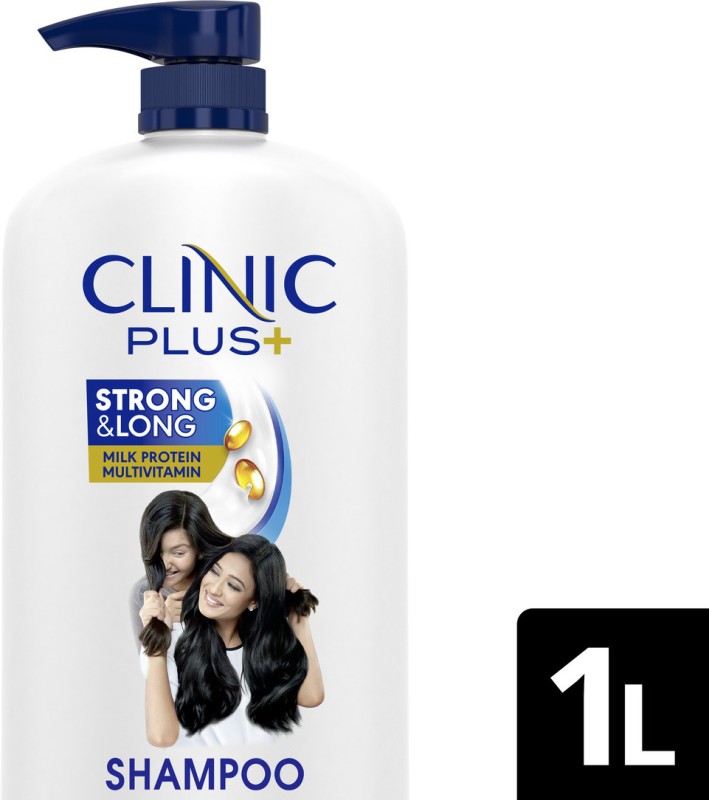 Clinic Plus Strong & Long, Healthy Hair Shampoo With Milk Protein & Multivitamins(1 L)