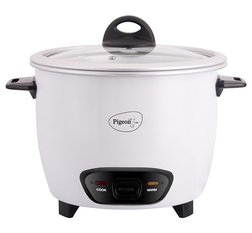 Pigeon By Stovekraft Joy 1.0 Sdx 1-Liter 400-Watt Rice Cooker (White)