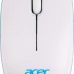 Acer Wireless Mouse 1600 Dpi,With Soft Side Grip,Plug-And-Play,Compatible With Windows & Mac,Slient Wireless Optical Mouse(2.4Ghz Wireless, White/Blue)