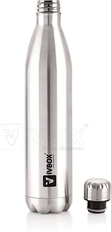 Ivbox Booster Hot & Cold Double-Wall Vacuum Thermos Flask Water 1000 Ml Flask(Pack Of 1, Silver, Steel)