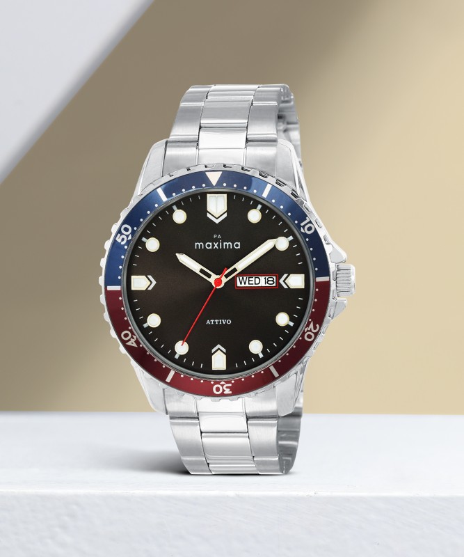 Maxima Attivo Collection Attivo Steel Analog Watch – For Men
