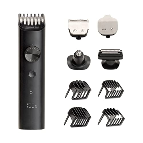 Mi Grooming Kit Pro (Trimmer Kit), Face, Hair, Body – All-In-One Professional Styling Trimmer, Body Groomer, Nose & Ear Hair Trimming, Hair Clippers, Beard Combs, Quick Charge & 90 Mins Run Time,Black