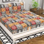 Vas Collections 160 Tc Cotton Double Abstract Flat Bedsheet(Pack Of 1, Multicolor 2, Jaipuri Print)