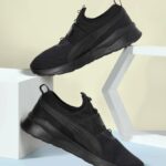 Puma Anzarun Lite Slipon Sneakers For Men(Black , 10)