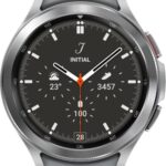 Samsung Watch 4 Classic, 46Mm Super Amoled Lte, Calling Body Composition Tracking(Silver Strap, Free Size)