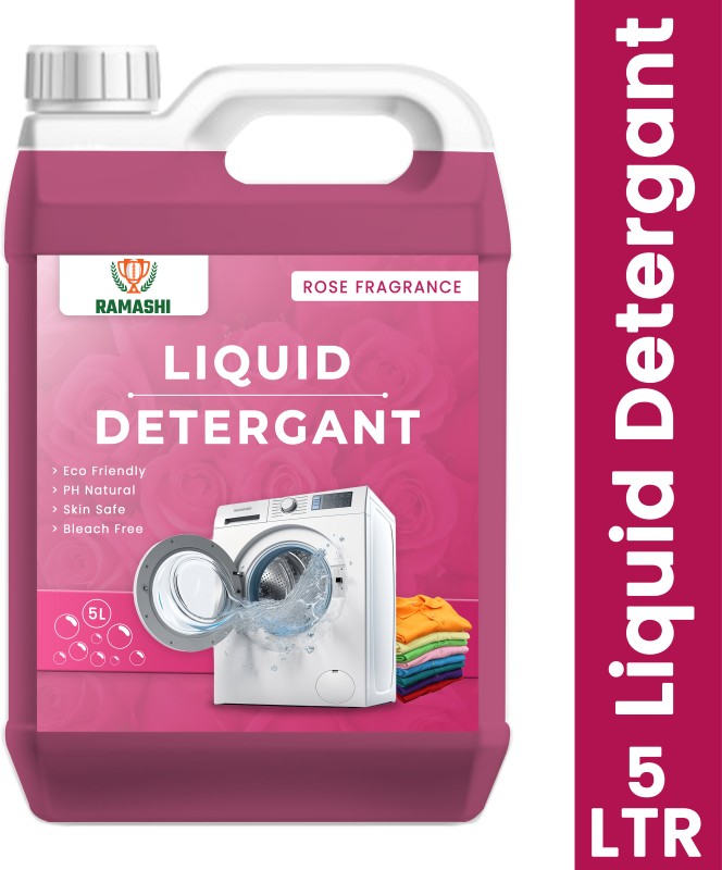 Ramashi High-Quality Laundry Liquid, Suitable For Top-Load == Front-Load Washing Machine Rose Liquid Detergent(5 L)