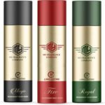 My Fragrance Original Magic-Fire-Royale Set For Men 165Ml Each (Combo Of 03) Deodorant Spray  –  For Men(495 Ml, Pack Of 3)