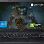 Acer Aspire 7 Intel Core I5 12Th Gen 1240P – (16 Gb/512 Gb Ssd/Windows 11 Home/4 Gb Graphics/Nvidia Geforce Gtx 1650) A715-5G/ A715-51G Gaming Laptop(15.6 Inch, Black, 2.1 Kg)