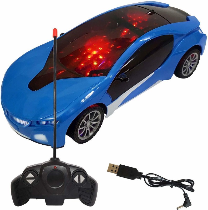 Aganta Remote Control Car Electronic 3D Lights With Chargeable Battery And Charger(Multicolor)