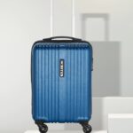 Killer String- Dark Blue Cabin Suitcase 4 Wheels – 20 Inch