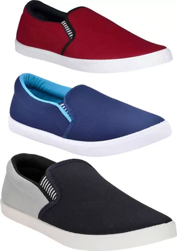 Bruton Combo Pack Of 3 Casual Shoes Casuals For Men(Multicolor , 6)