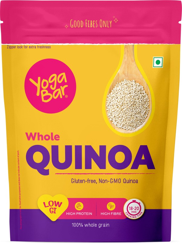 Yogabar Organic Quinoa 1 Kg | Organic | Diet Food For Weight Loss Quinoa(1 Kg)