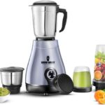 Growsmart With Copper Powertron Motor Vent-X Technology 750 W Juicer Mixer Grinder(Oreo Vital Nutri Blend | 4 Jars | Grey Black)