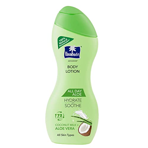 Parachute Advansed All Day Aloe Lotion, 100% Natural Moisturisers, 250Ml