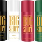 Oscar Big Shot Deodorant Jazz Club, Privee & Eros (150Ml Each) Deodorant Spray  –  For Men(600 Ml, Pack Of 4)