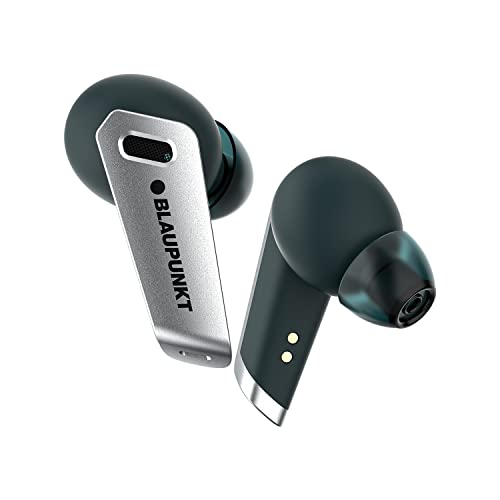 Blaupunkt Newly Launched Btw300 Bass Buds Truly Wireless Bluetooth In Ear Earbuds I Bass Demon Tech I Enc Crispr Tech I 40Hrs Playtime I Turbovolt Charging I Bt Version 5.3 I 80Ms Low Latency (Green)