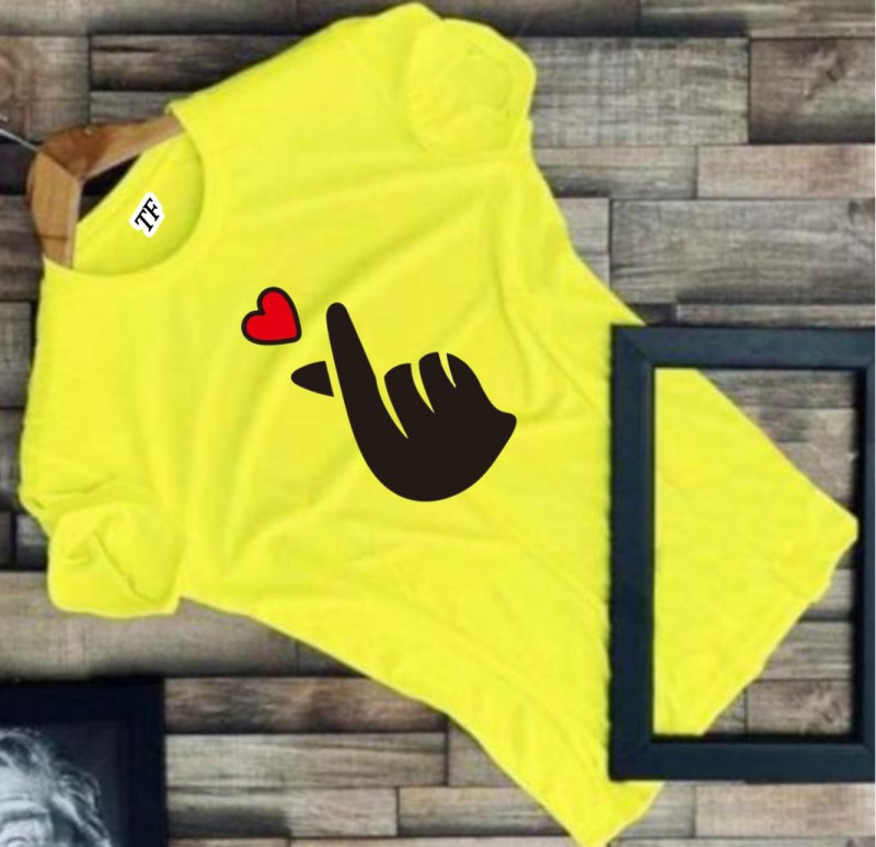 Rapzod Printed Men Round Neck Yellow T-Shirt