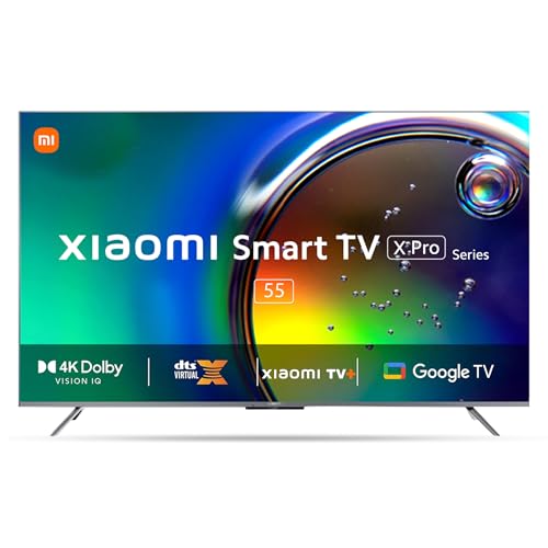 Xiaomi 138 Cm (55 Inches) X Pro 4K Dolby Vision Iq Series Smart Google Tv L55M8-5Xin (Black)