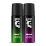 Beardo Glory & Pride Perfume Body Spray (Set Of 2) Get Compliments With Long Lasting Fougere, Aromatic Deodorant Brand | Gift For Brother | Gift For Friends