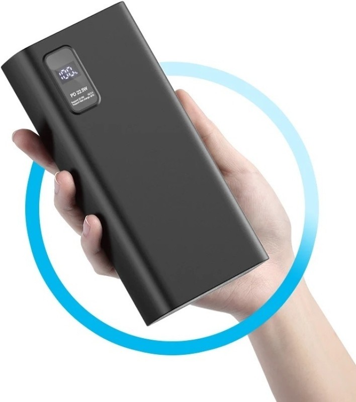 Iqoniqe 25000 Mah 22 W Compact Pocket Size Power Bank(Black, Lithium Polymer, Fast Charging For Mobile, Earbuds, Smartwatch, Speaker)