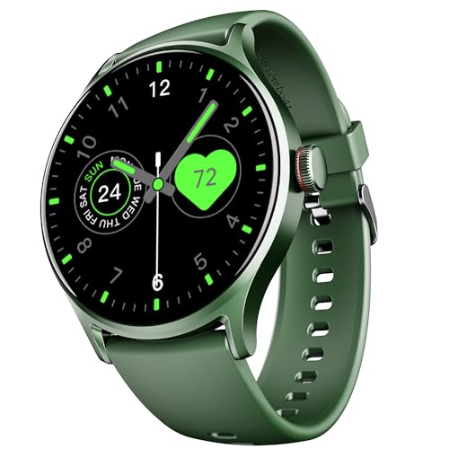 Boat Lunar Vista W/ 1.52″ (3.8 Cm) Hd Display, Advanced Bluetooth Calling, Functional Crown,100+ Sports Mode, Always On Display, Heart Rate & Sp02 Monitoring, Smart Watch For Men & Women(Olive Green)