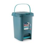 Sparkmate By Crystal Plastic Push&Pedal Dustbin,7.5 Ltr,Multicolour