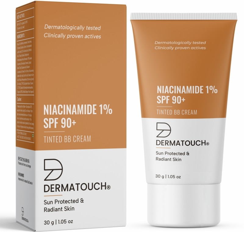 Dermatouch Niacinamide 1% Spf 90+ Pa+++ Tinted Bb Cream | For Sun Protected & Radiant Skin(30 G)