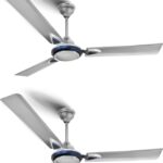 Longway Starlite-1 P2 1200 Mm 3 Blade Ceiling Fan(Ultra High Speed | Silver Blue | Pack Of 2)