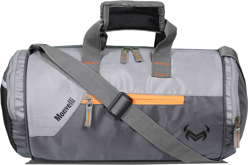 Monvelli Gym Bag(Grey, Kit Bag)