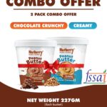 Nutberry Peanut Butter Chocolate Crunchy 227Gm & Peanut Butter Creamy 227Gm (Combo Pack) 454 G(Pack Of 2)