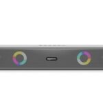 Amazon Basics X12R 16W Bluetooth Soundbar With 2000 Mah Battery | 2X Bass | Up To 10 Hrs Of Playback | Rgb Lights | Bluetooth 5.3, Aux & Usb Connectivity (Grey)