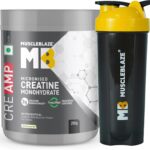 Muscleblaze Creatine Monohydrate Creamp™ With Creabsorb™, Trustified Certified With Shaker Creatine(250 G, Unflavored)