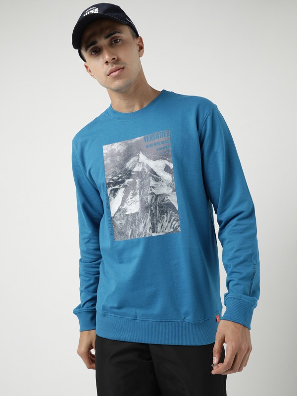 Wildcraft Full Sleeve Graphic Print Men Sweatshirt