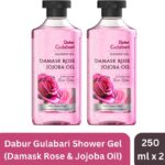 Dabur Gulabari Body Wash Shower Gel (Combo Pack) – Damask Rose & Jojoba Oil | 100% Soap Free(2 X 250 Ml)